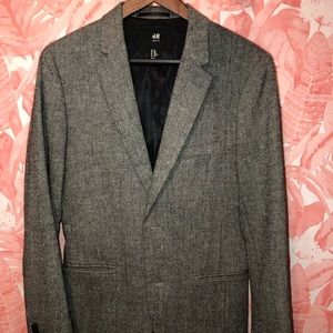 H&M Blazer - Textured Grey